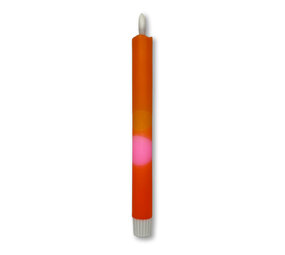 Melting Pot - LED-Kaars Candy Amber-Roze-Oranje 25cm + timer