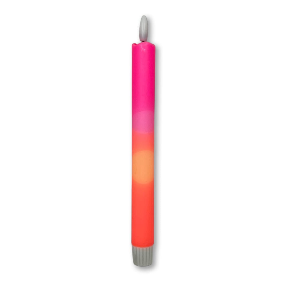 Melting Pot - LED-Kaars Candy Roze-Amber-Oranje 25cm + timer