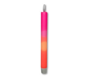 Melting Pot - LED-Kaars Candy Roze-Amber-Oranje 25cm + timer