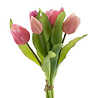 Melting Pot - Kunstbloemen Tulpen Bos Roze Mix 30cm