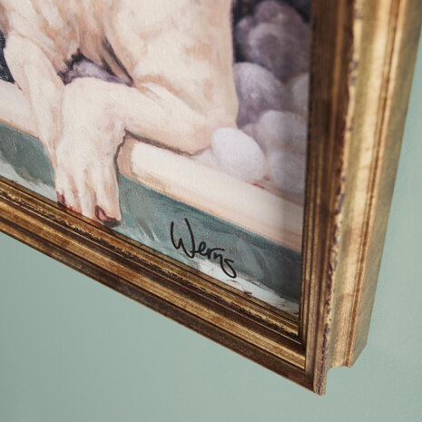 Werns - Schilderij Spa Dag Acryl op Canvas 74x74cm ingelijst