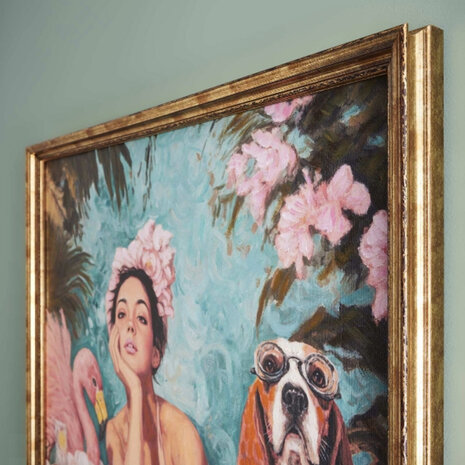 Werns - Schilderij Spa Dag Acryl op Canvas 75x75cm ingelijst