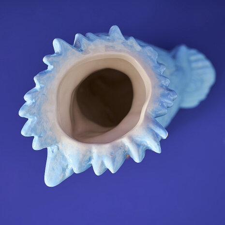 Werns - Vaas Kaketoe Blauw Keramiek 18x24cm