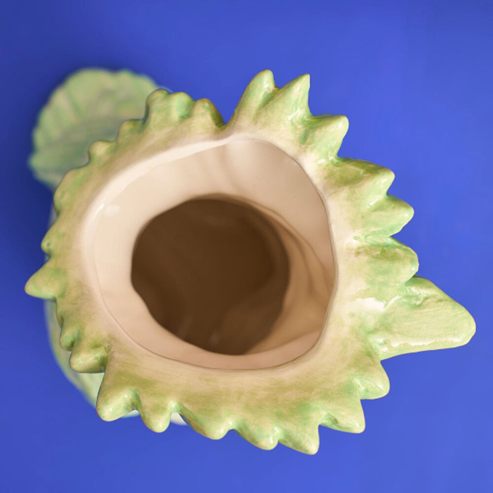 Werns - Vaas Kaketoe Groen Keramiek 18x24cm