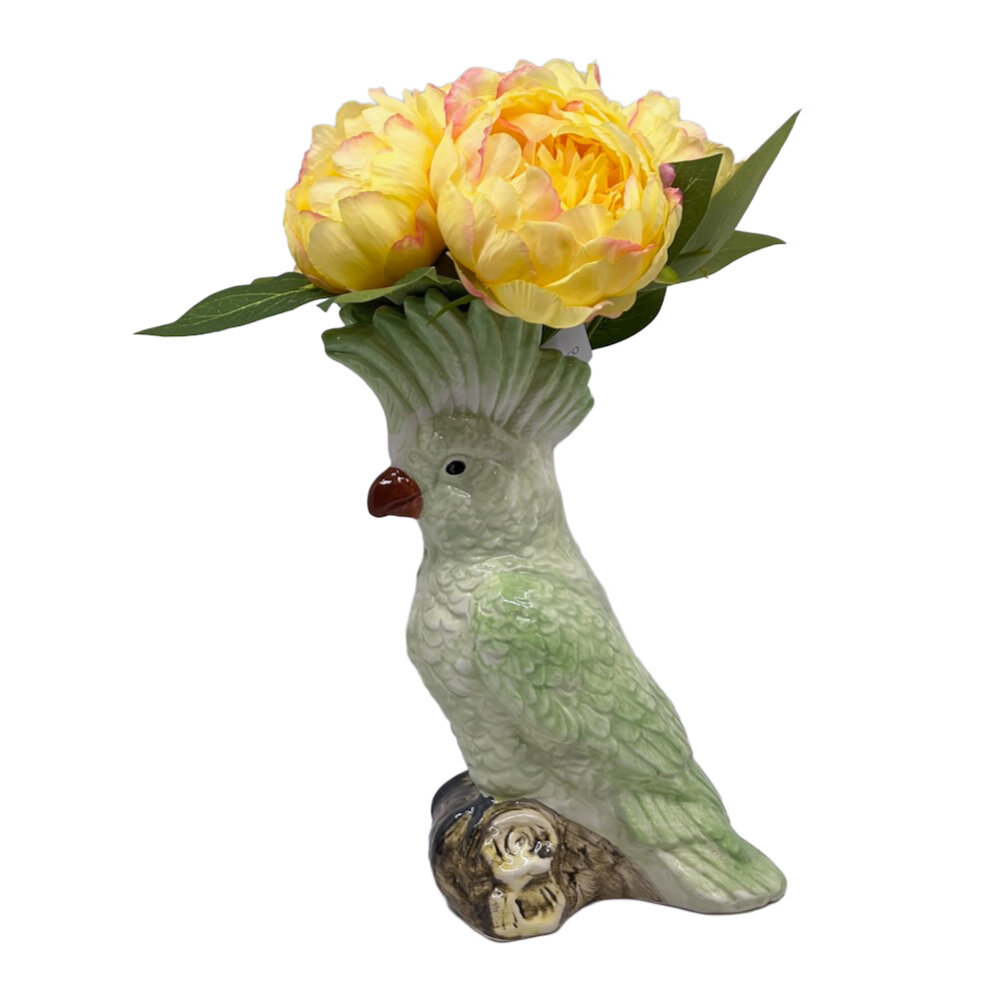 Melting Pot - Kunstbloemen Boeket 6 Pioenrozen Geel 29cm