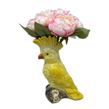 Werns - Vaas Kaketoe Geel Keramiek 18x24cm Werns - Vaas Kaketoe Geel Keramiek 18x24cm