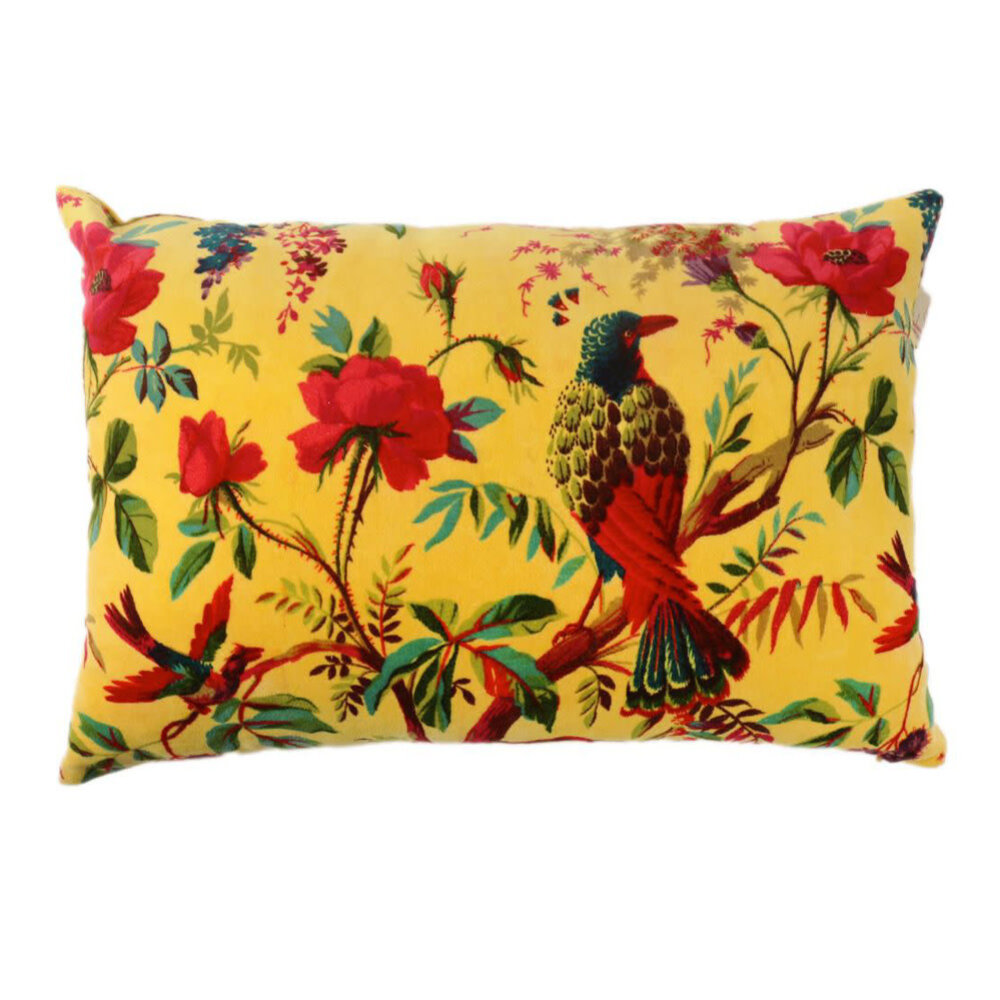 Imbarro - Sierkussen Royal Paradise Geel Velours 60x40cm Imbarro - Sierkussen Royal Paradise Geel Velours 60x40cm