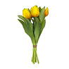 Melting Pot - Kunstbloem Boeket - 7 Tulpen Geel 29cm