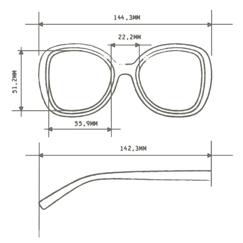 Okkia - Zonnebril ANNA Butterfly Pink Havana Blue OK019PH-BP