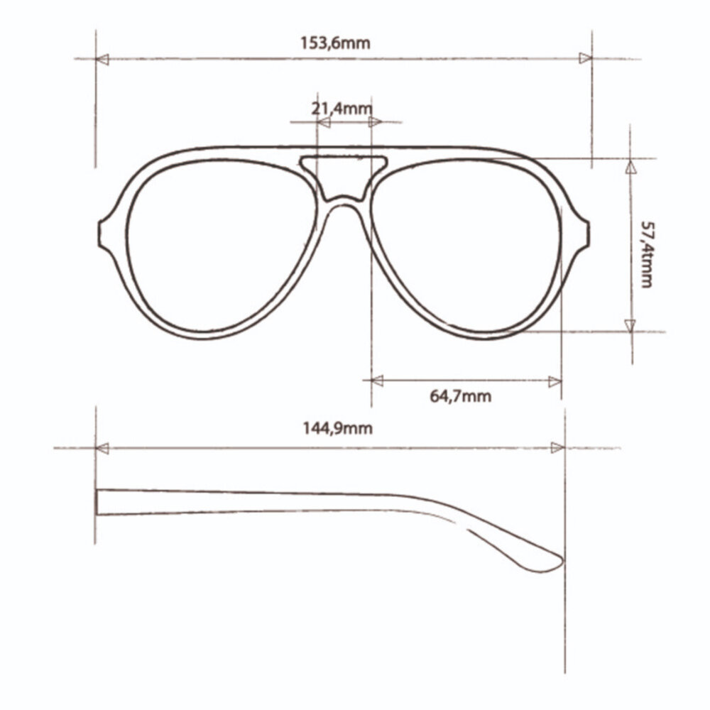 Okkia - Zonnebril ALESSIO Aviator Black Yellow OK021BK-YE Okkia - Zonnebril ALESSIO Aviator Black Yellow OK021BK-YE