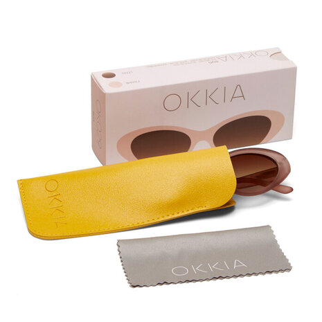 Okkia - Zonnebril LINA Small Cat-Eye Rosé OK029-RO Okkia - Zonnebril LINA Small Cat-Eye Rosé OK029-RO