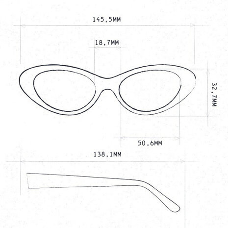 Okkia - Zonnebril LINA Small Cat-Eye Rosé OK029-RO Okkia - Zonnebril LINA Small Cat-Eye Rosé OK029-RO