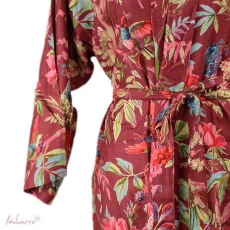 Imbarro - Kimono Royal Paradise Mauve Viscose one-size