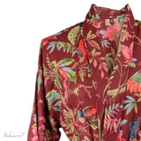 Imbarro - Kimono Royal Paradise Mauve Viscose one-size