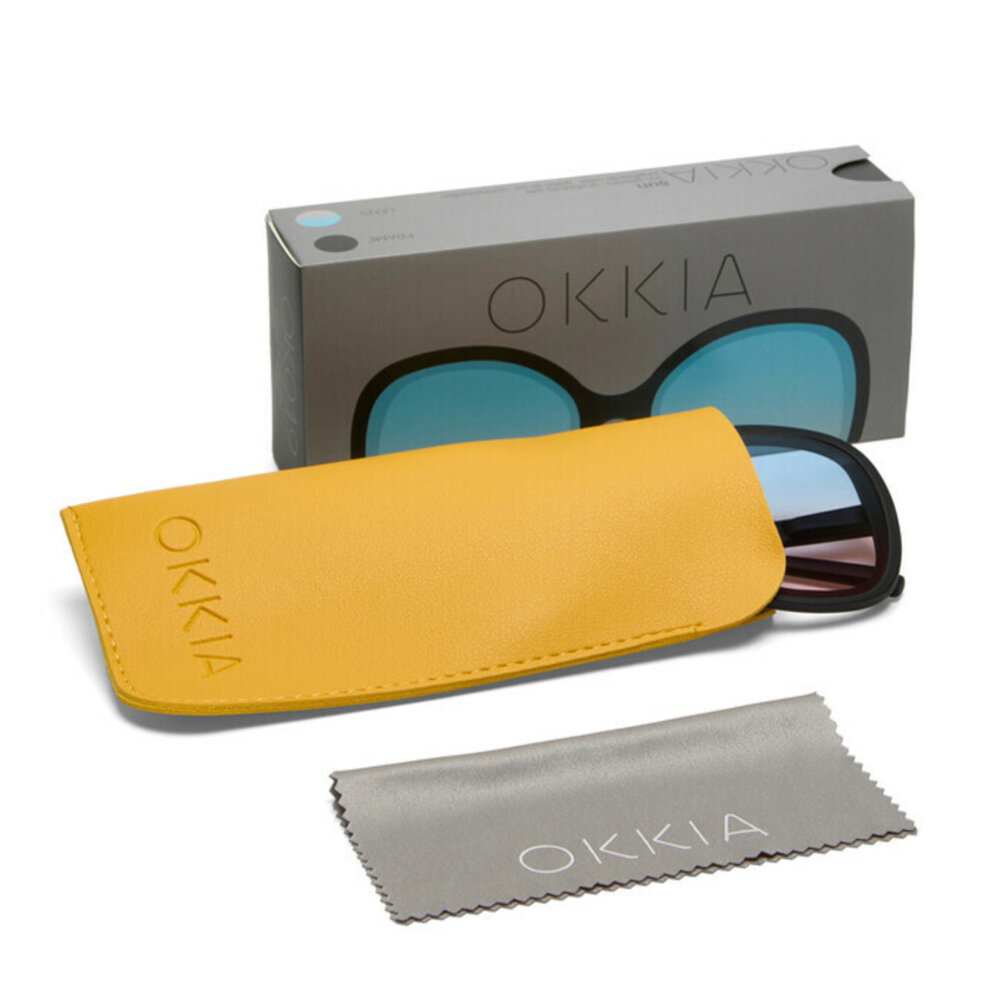 Okkia - Zonnebril ANNA Butterfly Black Blue OK019-BK-BP