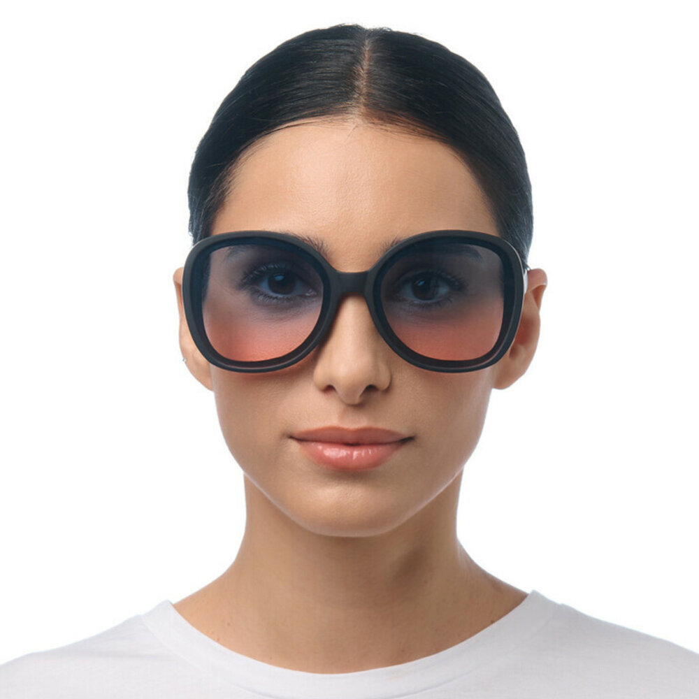 Okkia - Zonnebril ANNA Butterfly Zwart met Blauw-Roze Glazen OK019-BK-BP Okkia - Zonnebril ANNA Butterfly Zwart met Blauw-Roze Glazen OK019-BK-BP