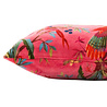 Imbarro - Sierkussen Royal Paradise Cerise met Paradijsvogels Velours 60x40cm Imbarro - Sierkussen Royal Paradise Cerise met Paradijsvogels Velours 60x40cm