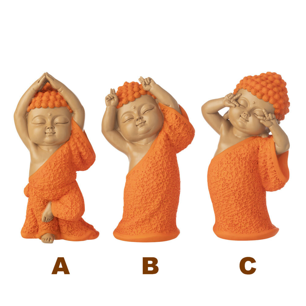 Melting Pot - Beeldje Boeddha Dans 13x20cm 2 kleuren 3 vormen