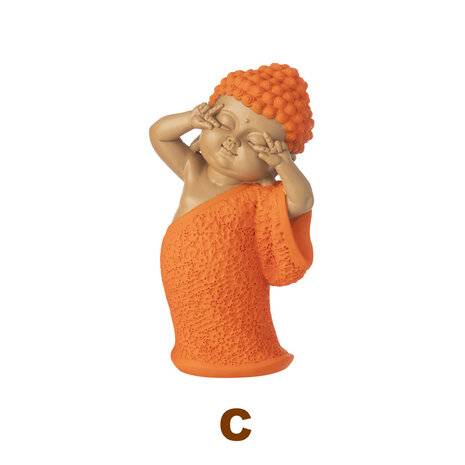 Melting Pot - Beeldje Boeddha Dans 13x20cm 2 kleuren 3 vormen