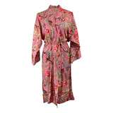 Imbarro - Kimono Royal Paradise Rose Viscose one-size