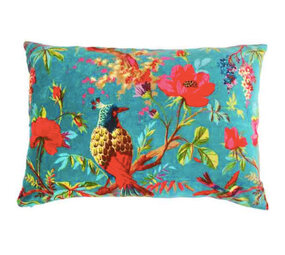 Imbarro - Sierkussen Royal Paradise Azure Velours 60x40cm