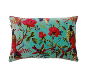 Imbarro - Sierkussen Royal Paradise Azure Velours 60x40cm