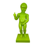 Melting Pot - Beeld Manneken Pis Fuck You Groen 20x45cm