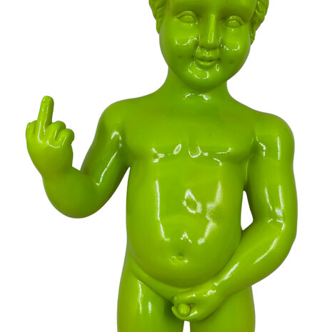 Melting Pot - Beeld Manneken Pis Fuck You Groen 20x45cm Melting Pot - Beeld Manneken Pis Fuck You Groen 20x45cm