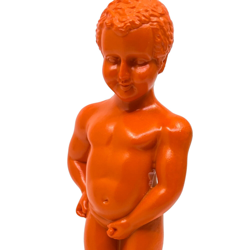 Melting Pot - Beeldje Manneken Pis Classic Oranje 15cm Melting Pot - Beeldje Manneken Pis Classic Oranje 15cm