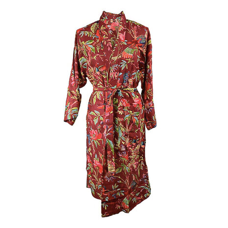 Imbarro - Kimono Royal Paradise Wine Viscose One-size