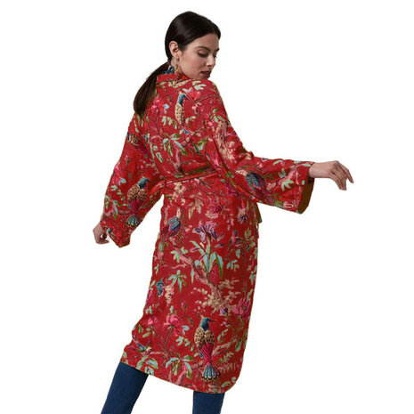 Imbarro - Kimono Royal Paradise Wine Viscose One-size