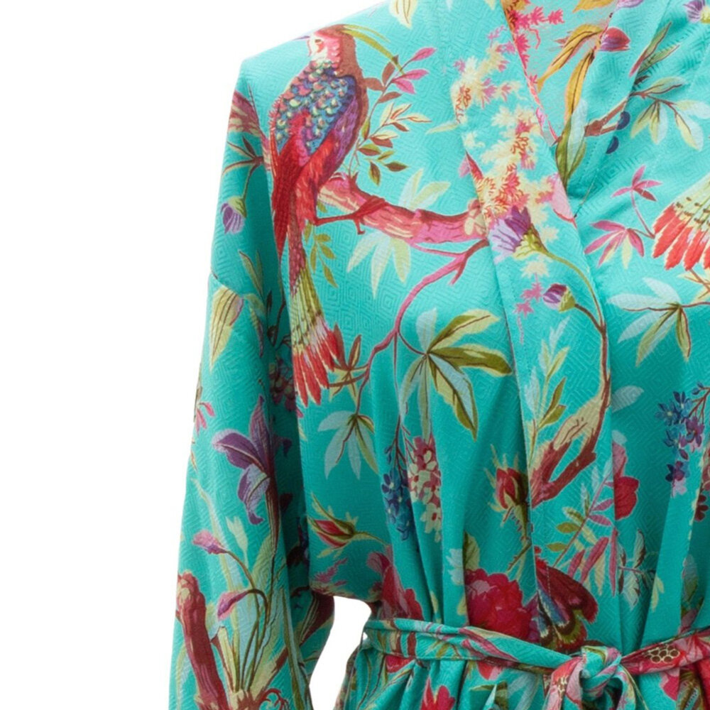Imbarro - Kimono Royal Paradise Azure Viscose One-size