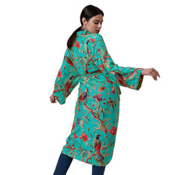 Imbarro - Kimono Royal Paradise Azure Viscose One-size