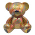 Beeld Design Teddy Beer Zittend Goud Splash Multi 35x30cm