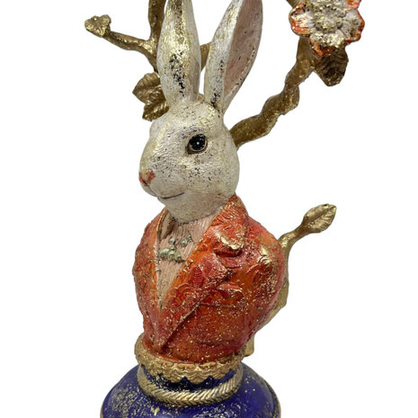 Melting Pot - Kandelaar Konijn Buste Multicolor 8x30cm