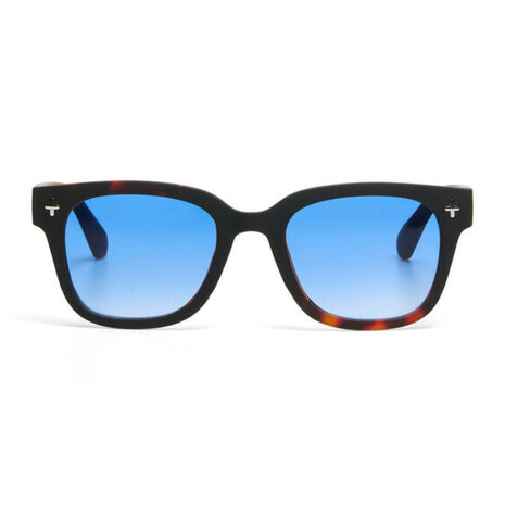 Okkia - Zonnebril GIOVANNI Black Havana met Blauwe Glazen OK012B3H-BL