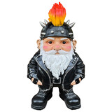 Melting Pot - Beeld Kabouter Biker Hanenkam Zwart XL 45x70cm