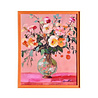 Werns - Schilderij Bloemenvaas Roze Oranje Acryl 43x53cm ingelijst Werns - Schilderij Bloemenvaas Roze Oranje Acryl 43x53cm ingelijst