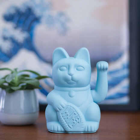 Donkey - Lucky Cat Light Blue 10x15cm