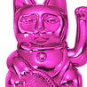 Donkey - Lucky Cat Shiny Pink Metallic 10x15cm