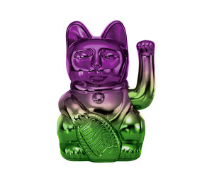 Donkey - Lucky Cat -Gaming Player 4- Shiny Purple-Green 10x15cm