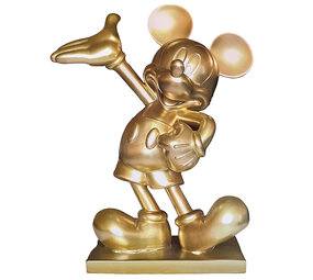 Disney - Beeld Mickey Mouse Presents Goud 39x45cm