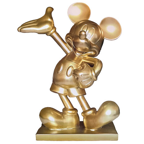 Disney - Beeld Mickey Mouse Presents Goud 39x45cm