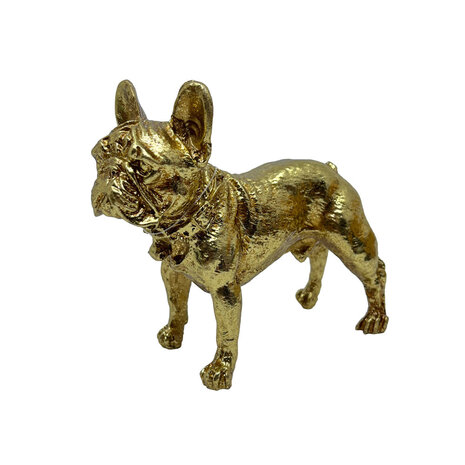 Melting Pot - Beeldje Bulldog Goud Kunststof 14x12cm