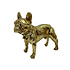 Beeldje Bulldog Goud Kunststof 14x12cm