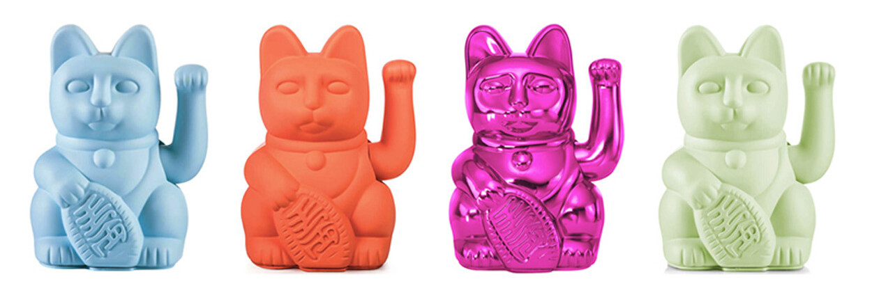 LEUK CADEAU IDEE: Gekleurde zwaaiende gelukskatjes