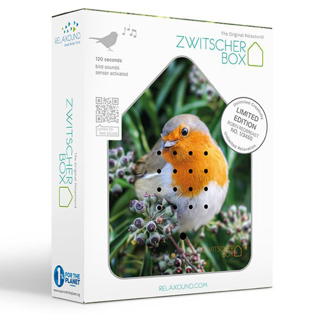 Zwitscherbox - Vogelhuisje met Bewegingssensor Roodborstje - Limited Edition