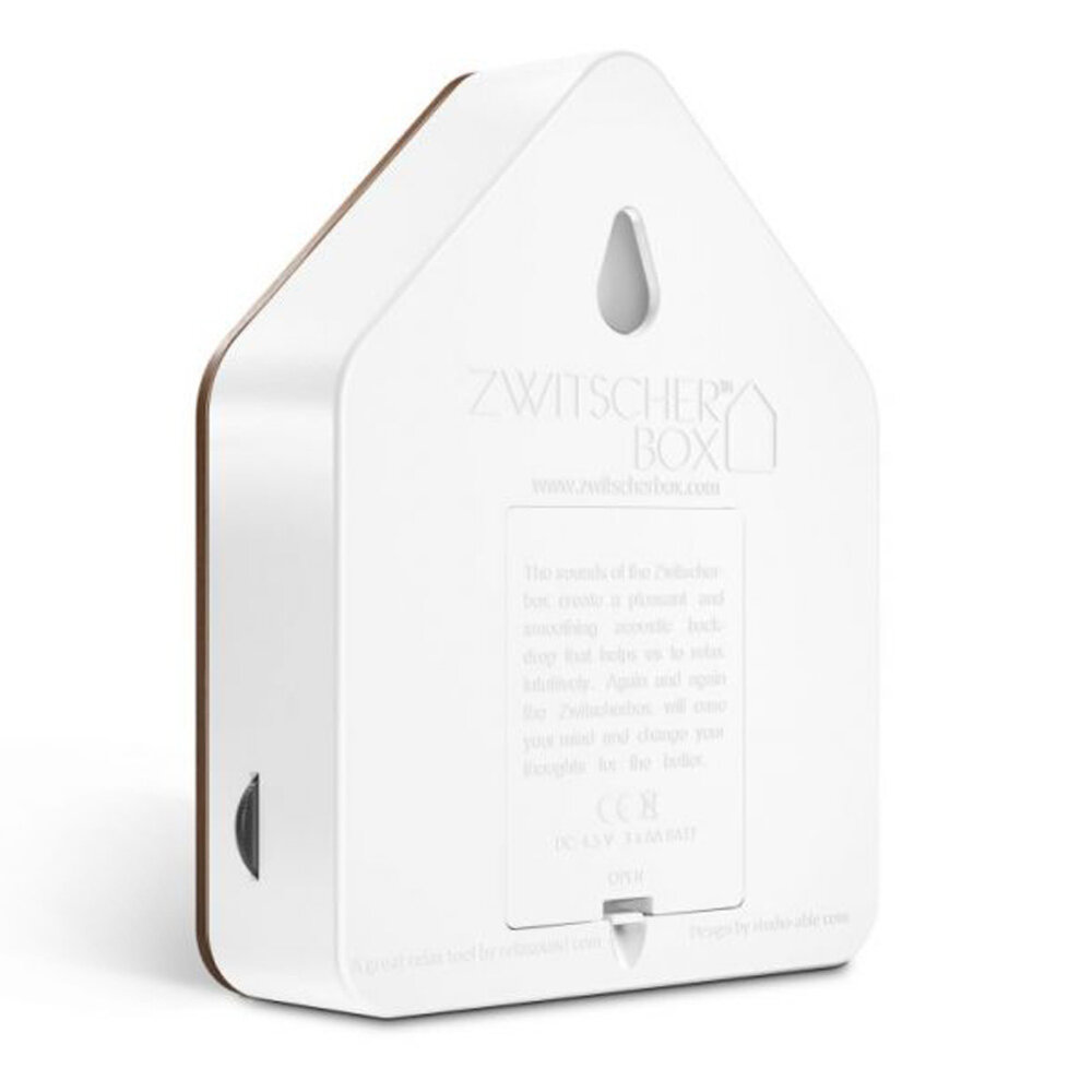 Zwitscherbox - Vogelhuisje met Bewegingssensor Eiken Hout