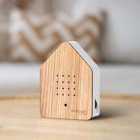 Zwitscherbox - Vogelhuisje met Bewegingssensor Eiken Hout