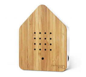 Zwitscherbox - Vogelhuisje met Bewegingssensor Bamboe Hout